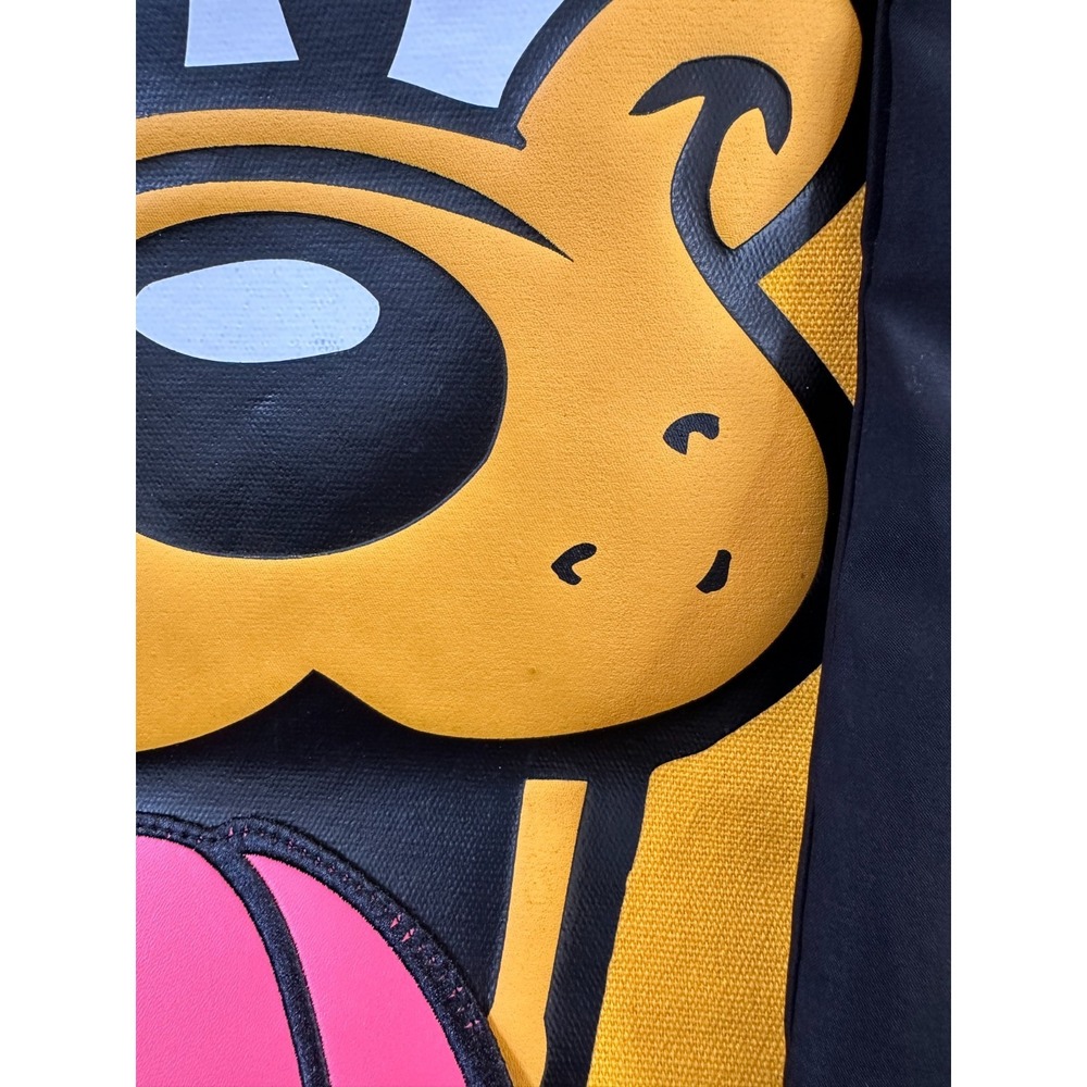 Disney Parks Pluto Big Face Canvas Tote Bag Disneyland Resort Yellow 3D Graphic - Picture 5 of 11